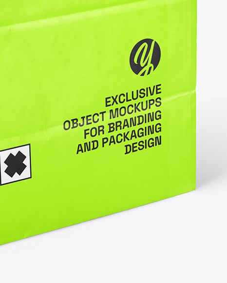 Kraft Paper Bag with Handles Mockup