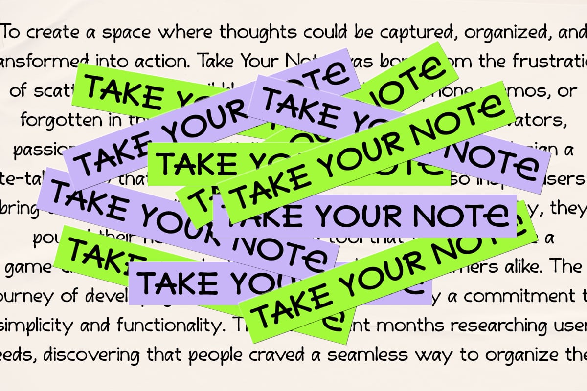 Banda Note - Handwritten Marker Note Font