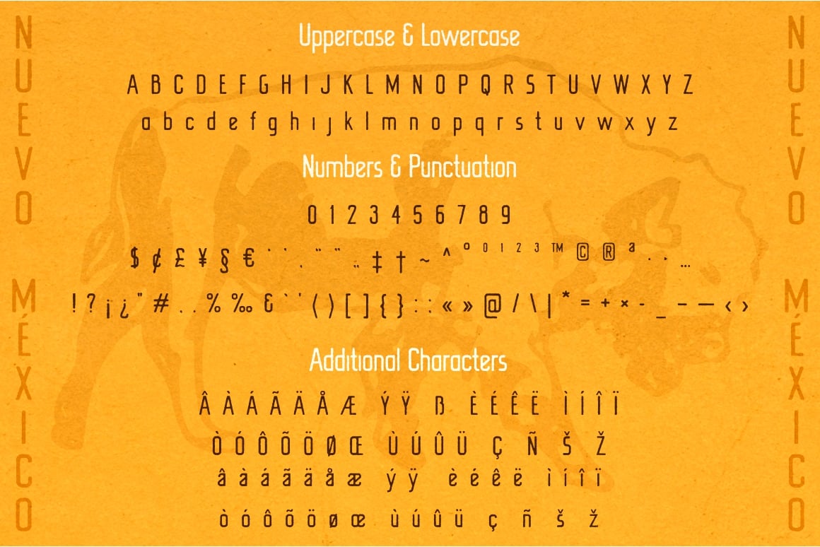 New Mexico southwestern rustic font