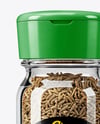 Glass Spice Jar with Whole Cumin Mockup