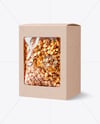 Kraft Box With Granola Mockup