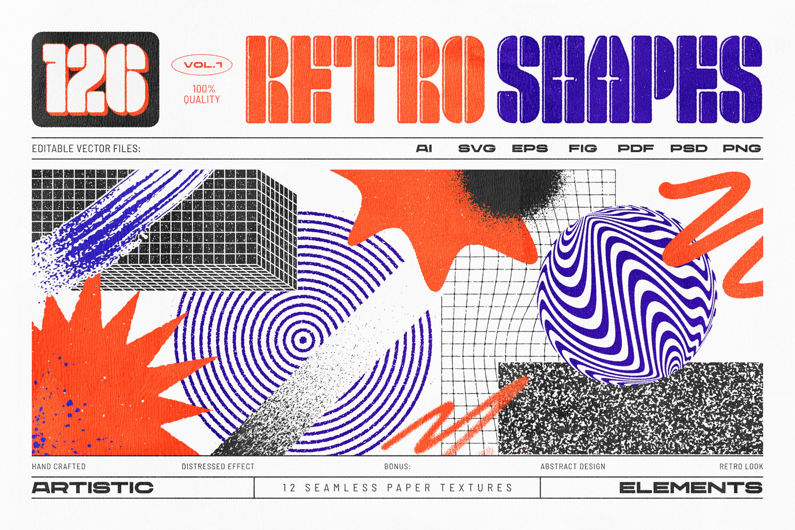 126 Retro Shapes Collection Vol.1