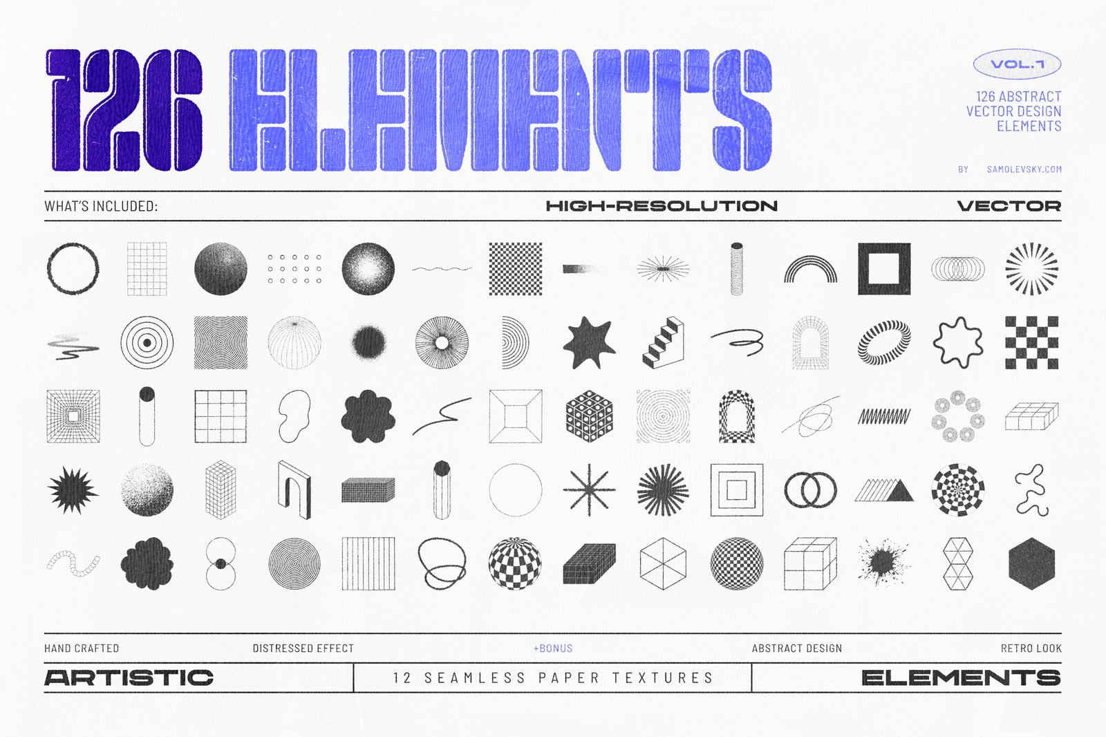 126 Retro Shapes Collection Vol.1