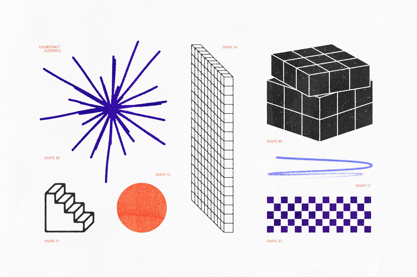 126 Retro Shapes Collection Vol.1