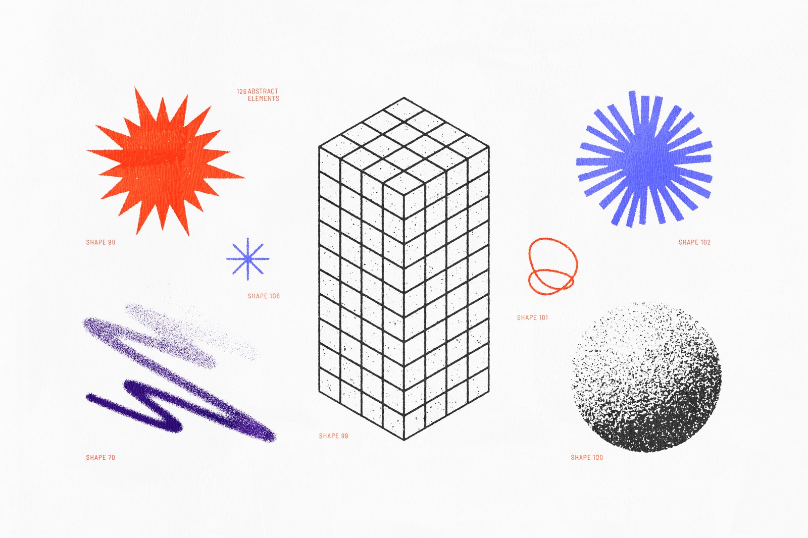 126 Retro Shapes Collection Vol.1