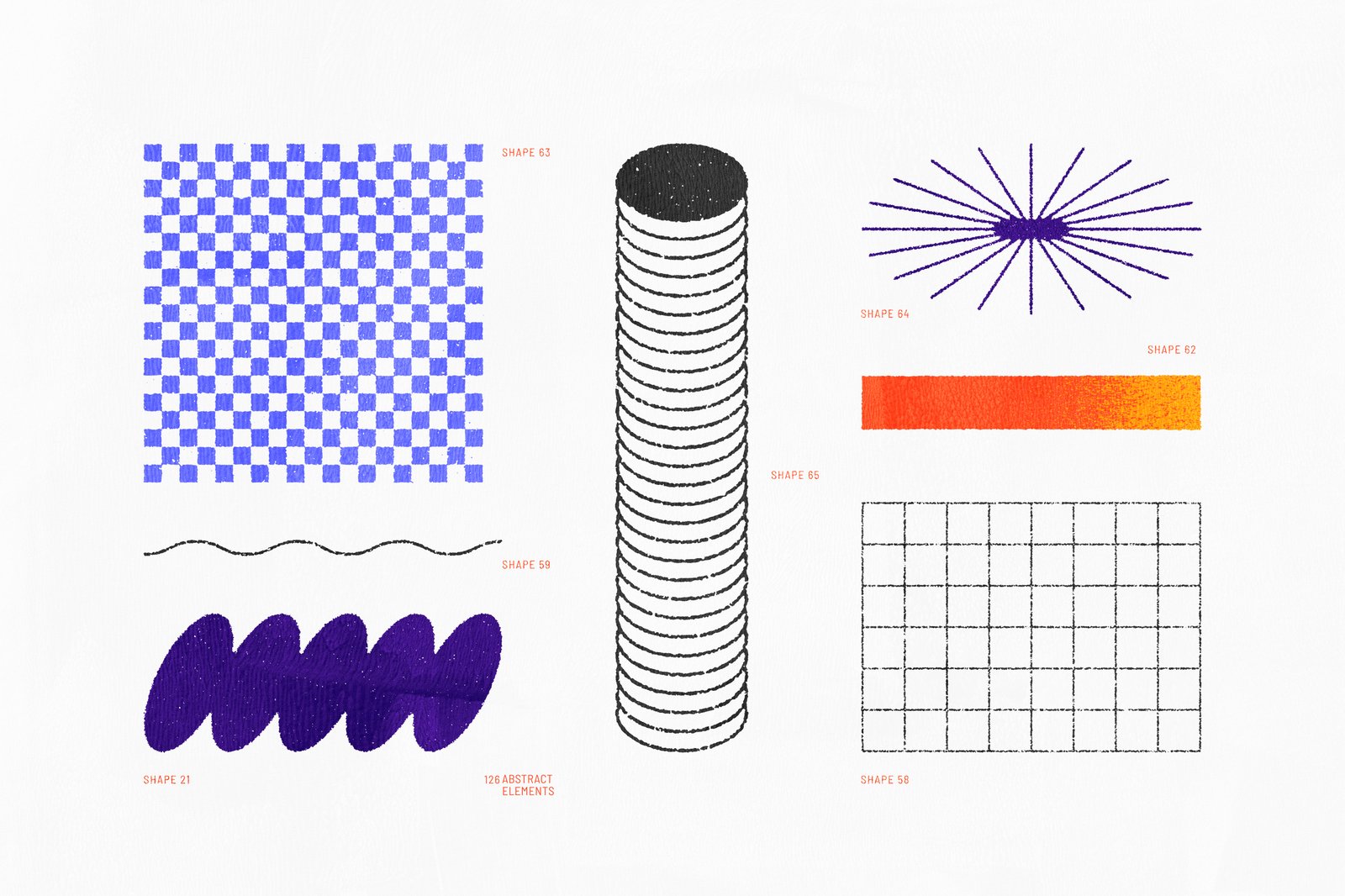 126 Retro Shapes Collection Vol.1