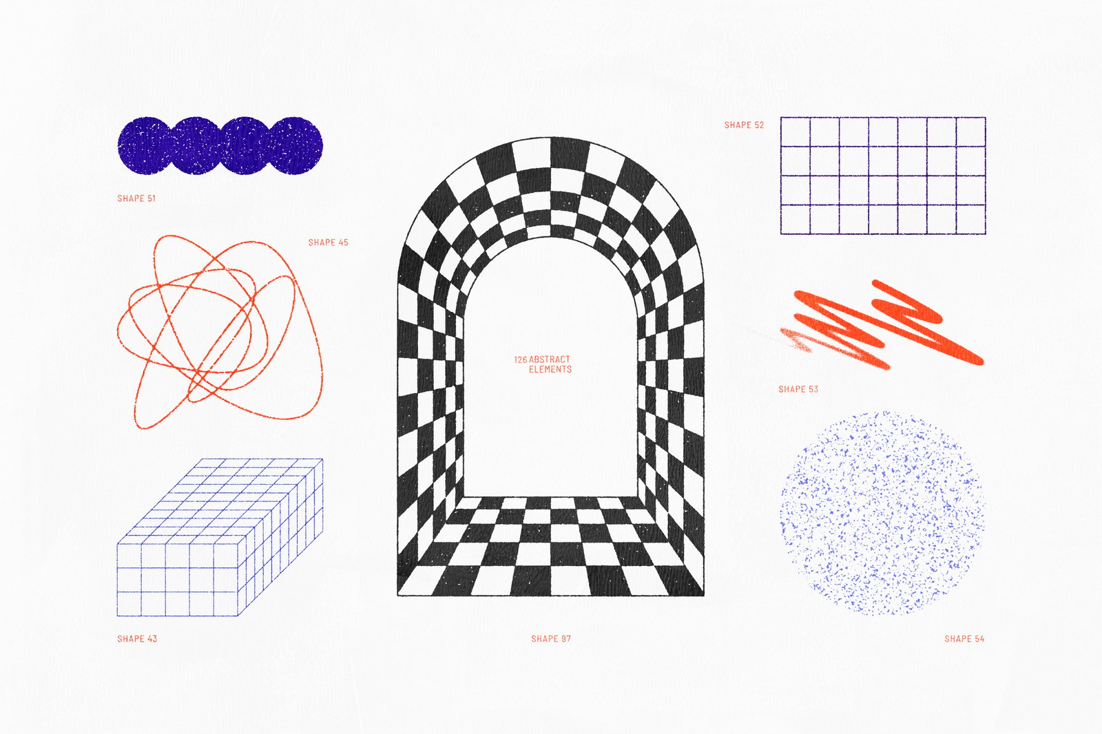 126 Retro Shapes Collection Vol.1