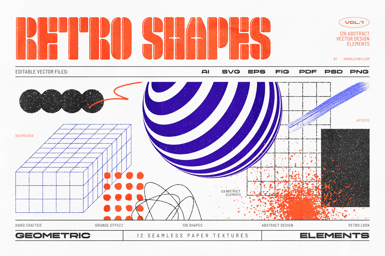 126 Retro Shapes Collection Vol.1