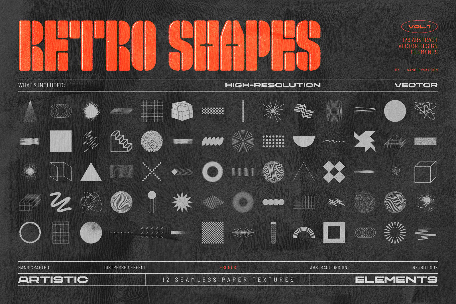 126 Retro Shapes Collection Vol.1