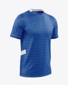 Round Collar Soccer Jersey Mockup