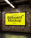 Billboard in the Subway Mockup