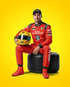 Man Wearing Racing Kit Mockup