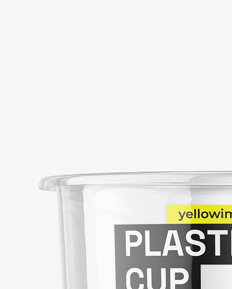 Clear Plastic Cup Mockup