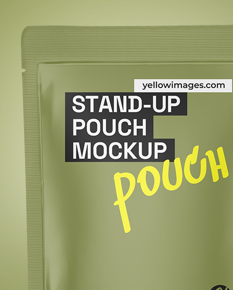 Matte Stand-up Pouch Mockup