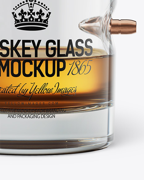 Bullet Whiskey Glass Mockup