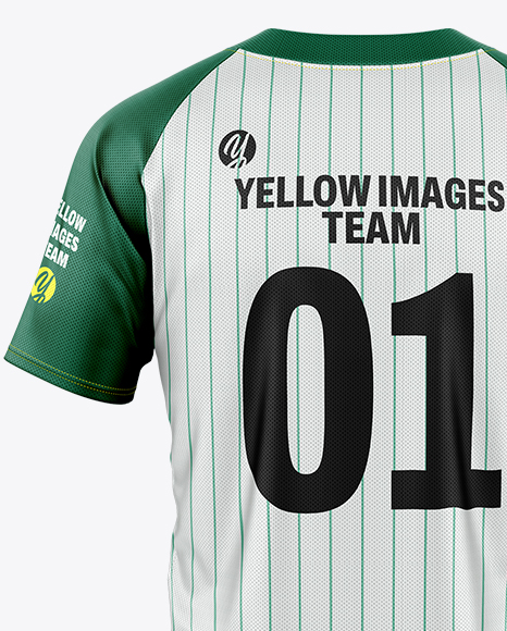 Baseball Jersey Mockup - Back View