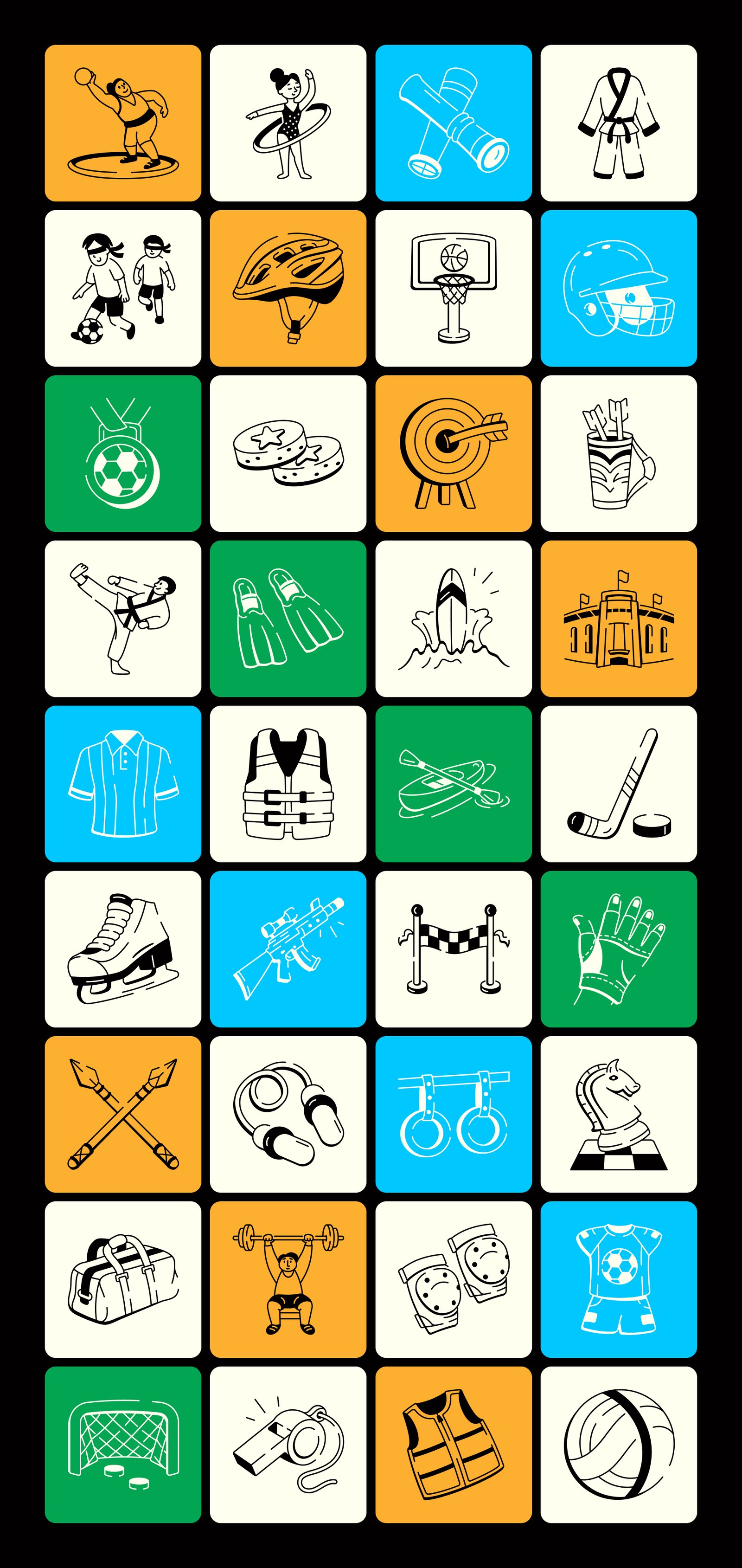 Olympics Doodles Art Set