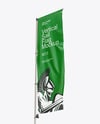 Vertical Sail Flag Mockup