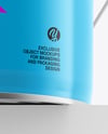 Glossy Tin Can w/ Metallic Handle Mockup