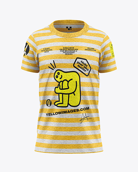 Kids Heather T-Shirt Mockup - Front View