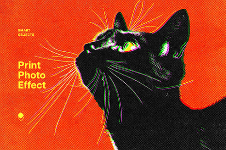 Halftone Print Effect - Instagram story
