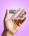 Semi-Transparent Business Card in a Hand Mockup