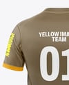 Round Collar Soccer Jersey Mockup