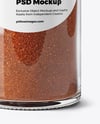 Spice Glass Jar with Smoked Paprika Mockup
