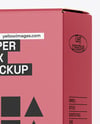 Clear Foam Pump Bottle with Box Mockup
