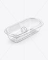 Clear Plastic Food Container Mockup
