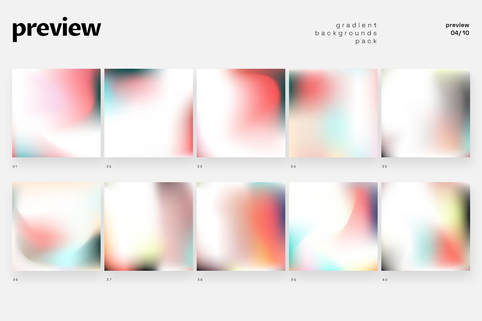 100 Vector Gradients