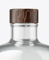 Dry Gin Bottle with Wooden Cap Mockup
