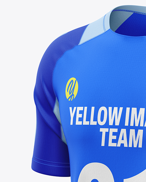 Training Short Sleeve Kit Mockup - Half Side View