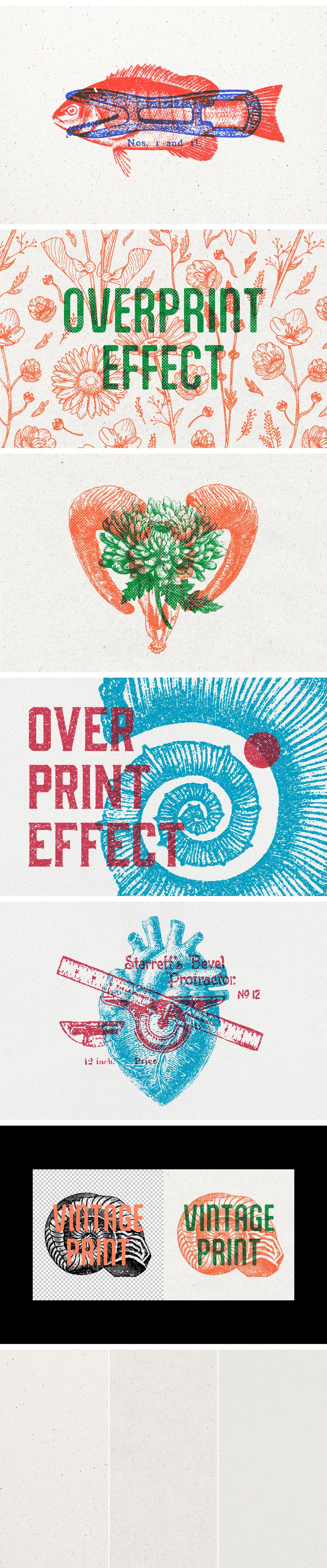 Vintage Overprint Effect