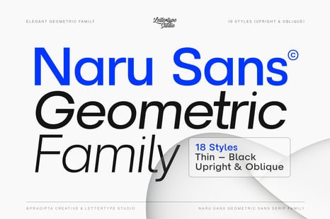 Naru Sans Font - Creative Store