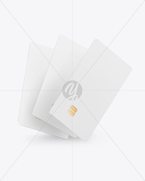 Three Credit Cards Mockup