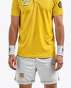 Bearded Man Wearing a Tennis Kit Mockup