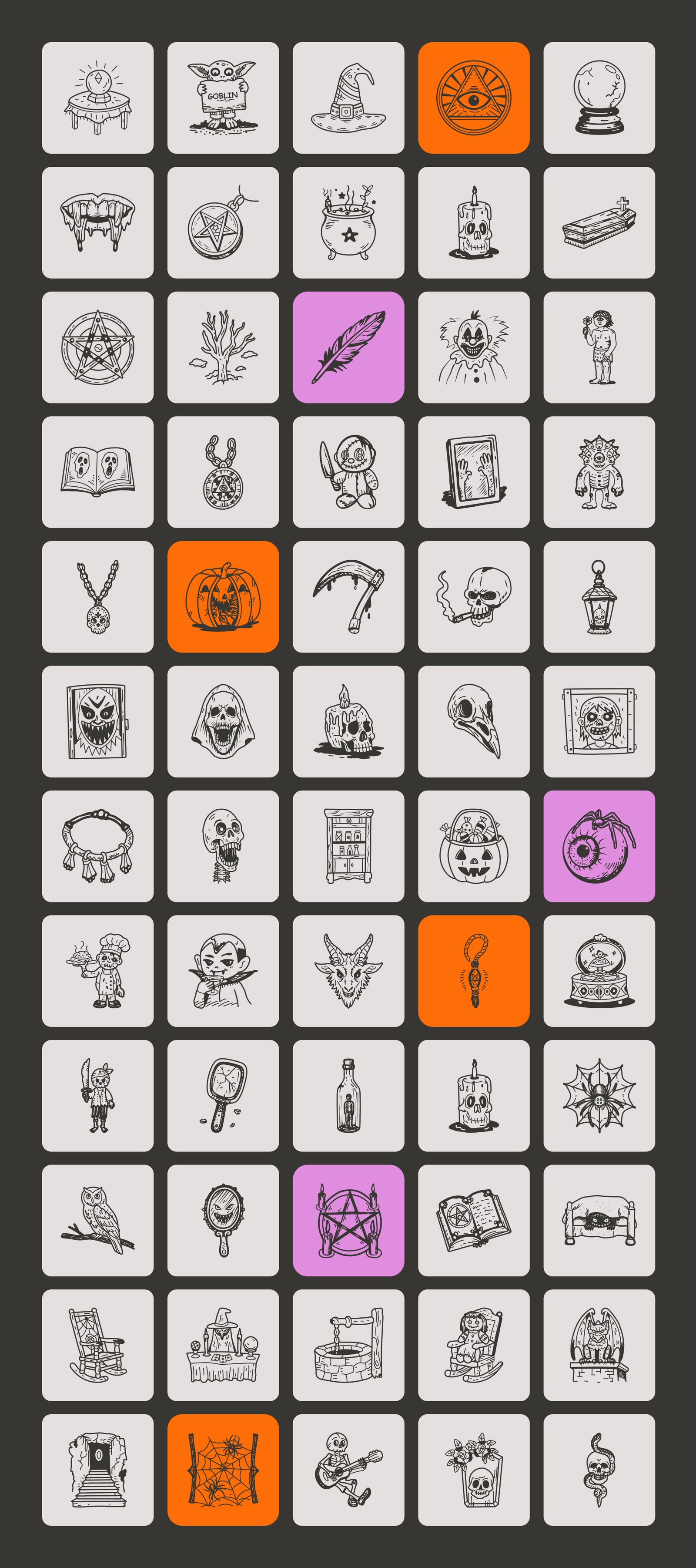 Creepy and Spooky Doodles