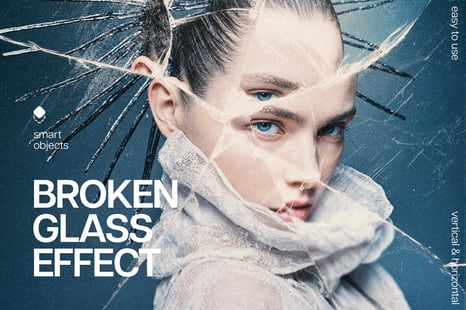Broken Glass Shards Photo Effect - Add-Ons