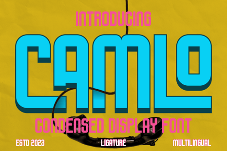 Camlo Font - Magazine font