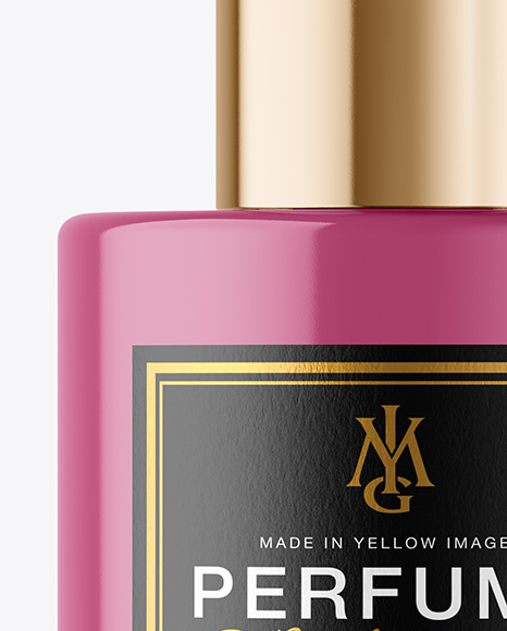 Glossy Perfume Bottle Mockup