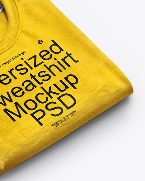 Folded Sweatshirt Mockup