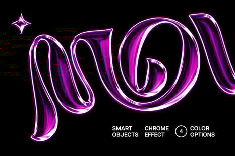 Candy Chrome Text & Logo Effect - Creative Store