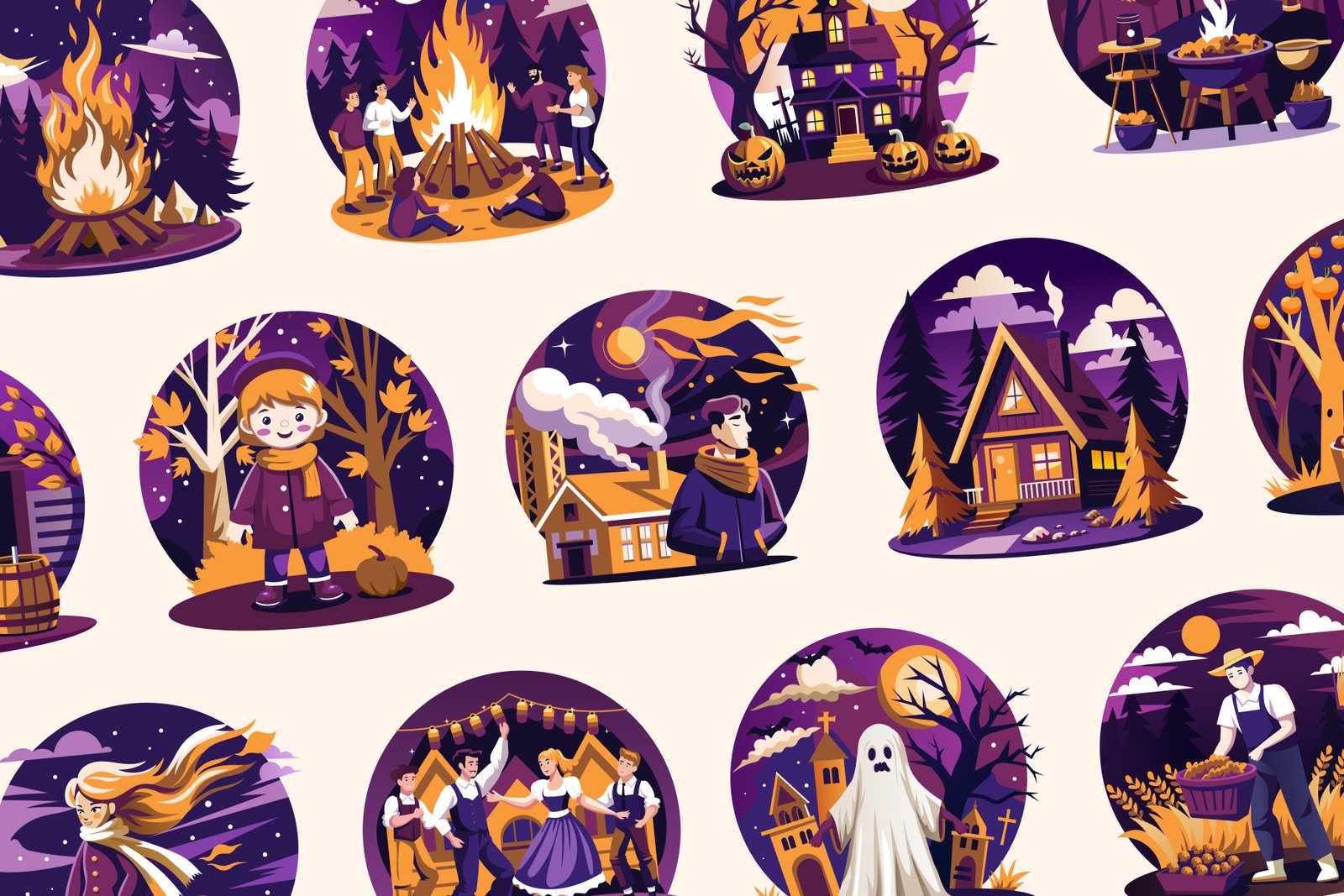 Fall and Autumn Illustrations