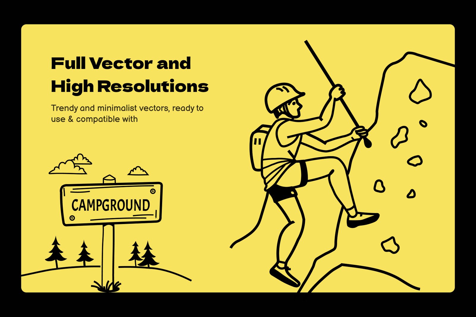 Camping and Hiking Icons