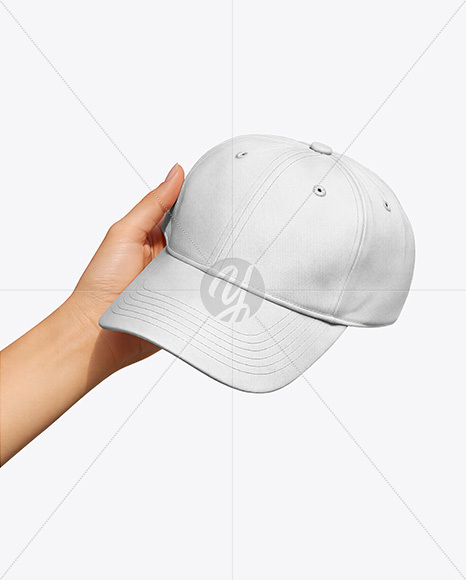 Baseball Cap in a Hand Mockup
