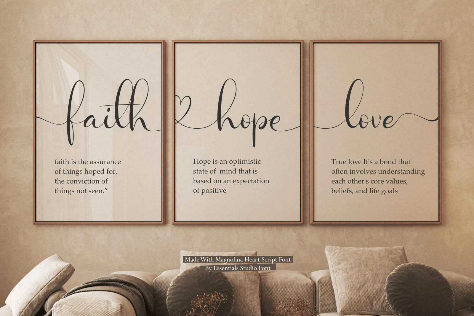 Magnolina - A Script font With Heart Connected and Swash