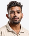 Indian Man Wearing Full Cricket Kit Mockup