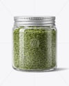 Jar with Dill Weed Spice Mockup