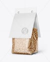 Transparent Package with Buckwheat Mockup